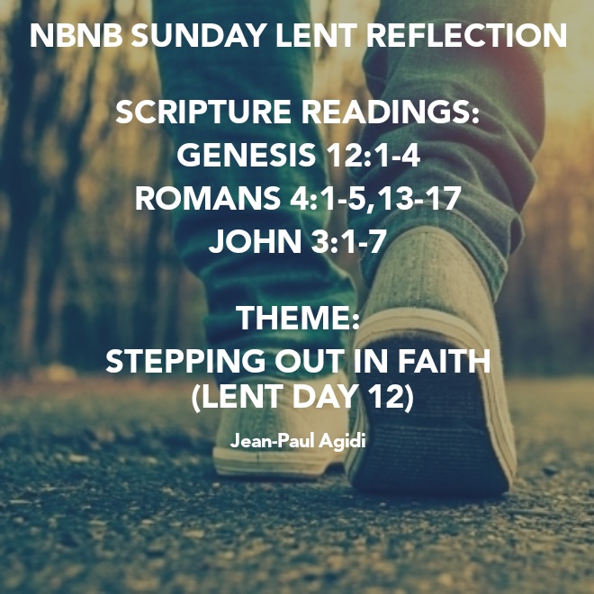 STEPPING OUT IN FAITH (LENT DAY&nbsp;12)