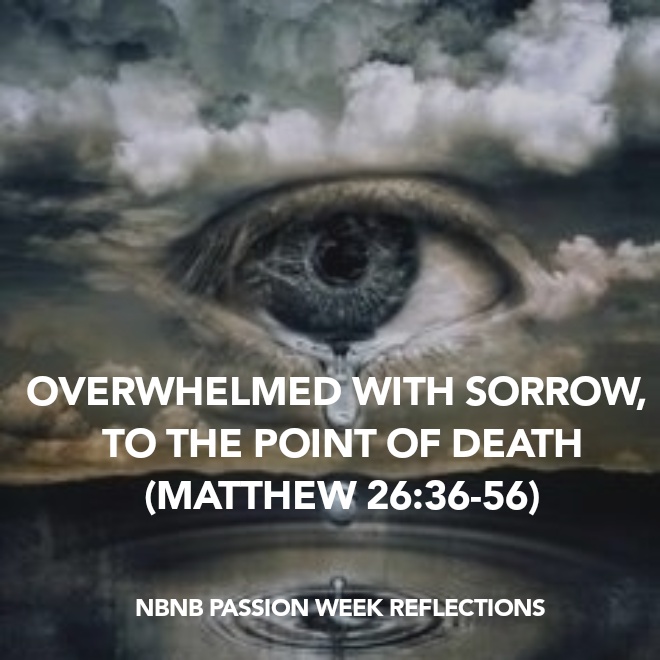 OVERWHELMED WITH SORROW, TO THE POINT OF DEATH (MATTHEW 26:36-56) PASSION WEEK&nbsp;REFLECTION
