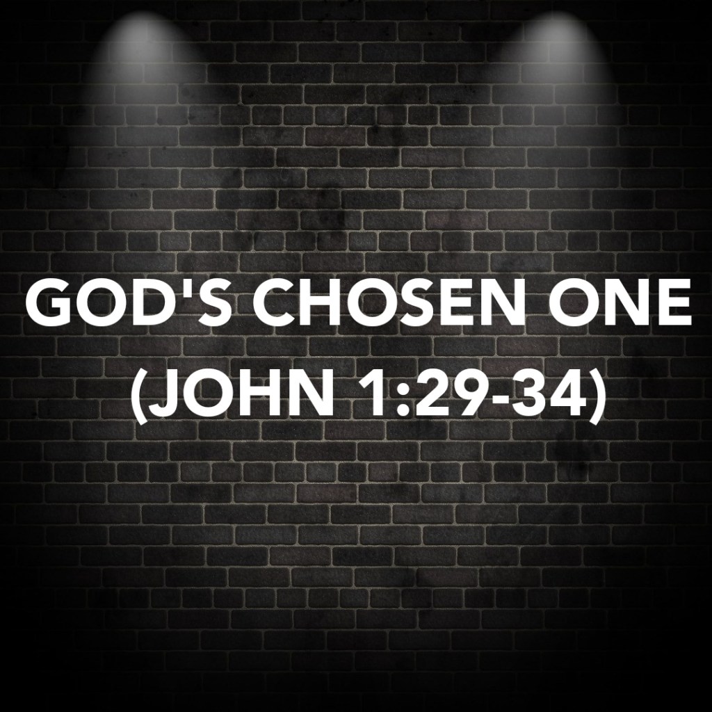 GOD’S CHOSEN ONE (JOHN&nbsp;1:29-34)