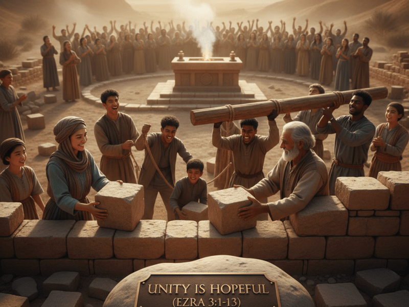 UNITY IS HOPEFUL (EZRA&nbsp;3:1-13)